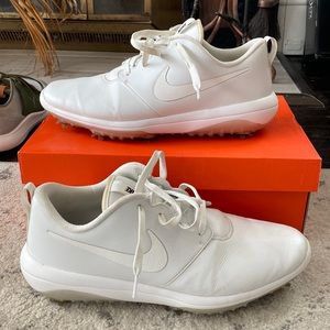 White Nike Roshe Golf Tour Shoe Summit White